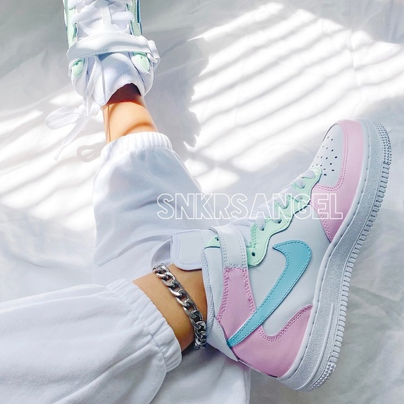 Nike custom air force 1 mid pastel - Picture 3 of 3